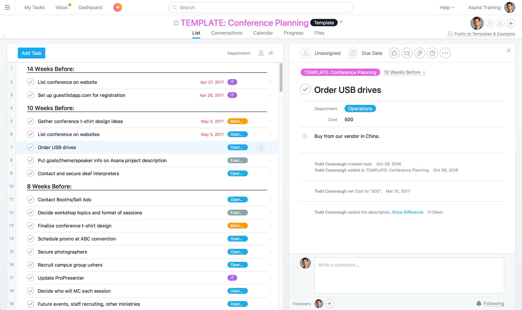 Asana Forms Templates TUTORE ORG Master of Documents